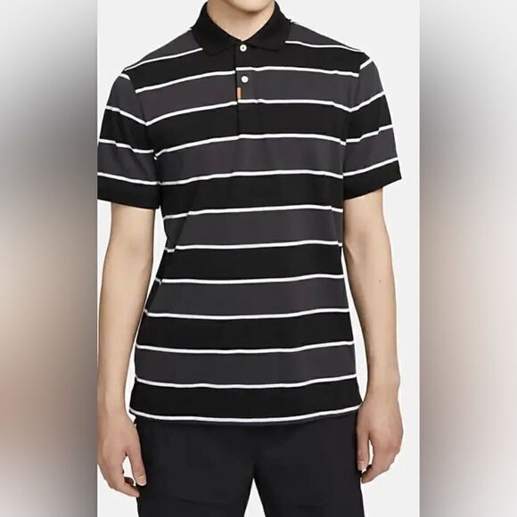 NIKE GOLF THE POLO Rugby STRIPE Shirt - Picture 2 of 11